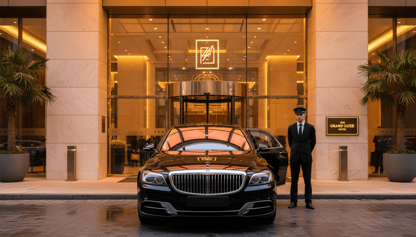 Professional car rental vehicle with experienced driver ready for airport transfer service in Solapur